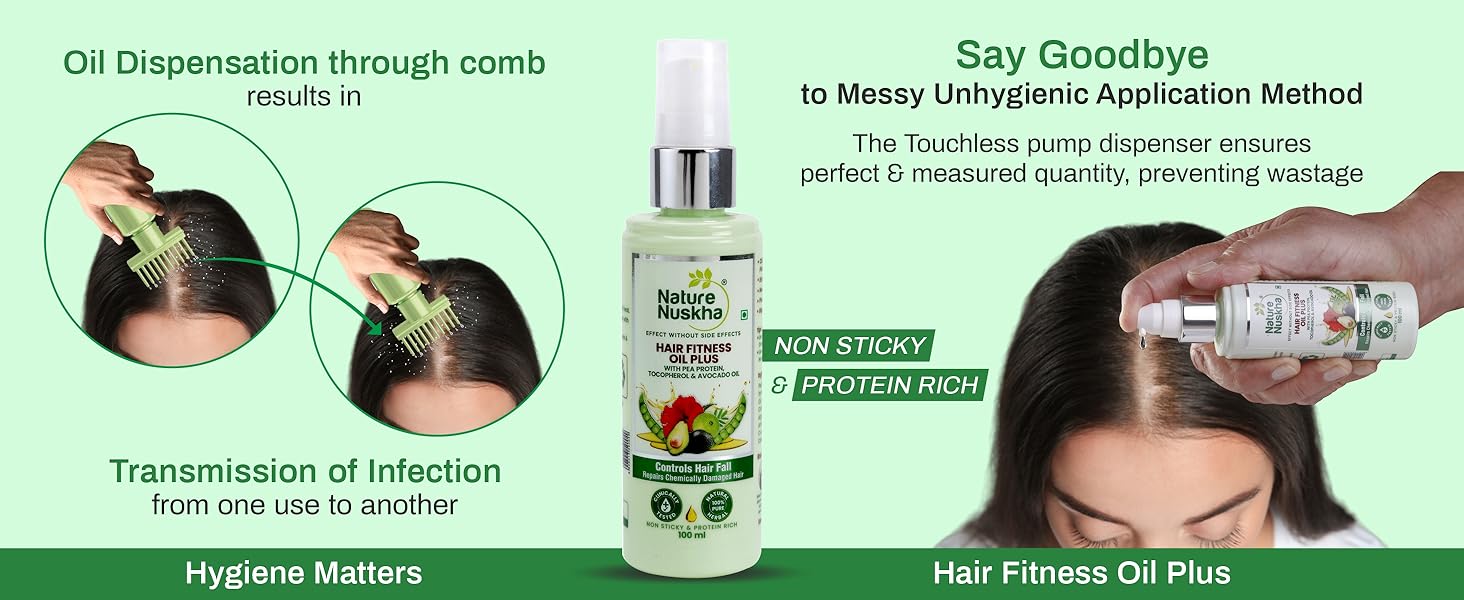 hair fitness oil plus by nature nuskha