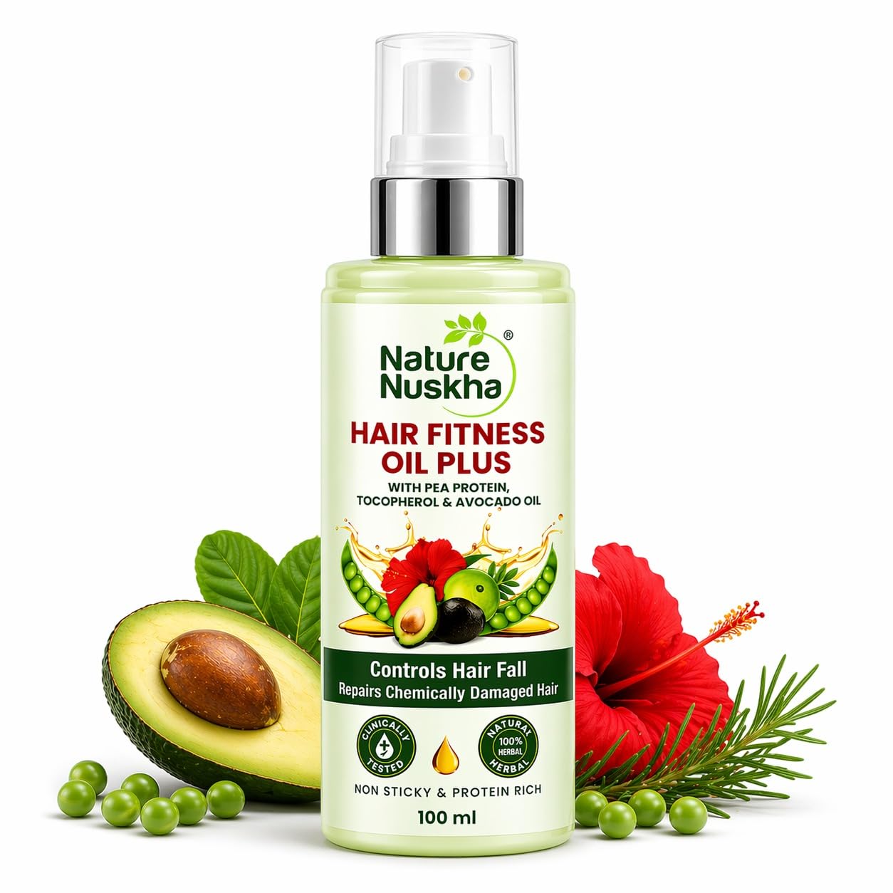 Oil Plus | Clinically Tested Anti Hair Fall Hair Oil | Supports Root Strengthening & Scalp Nourishment | With Vitamin E & Rosemary Oil | For Men & Women