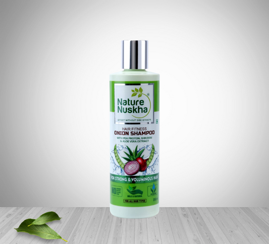 Hair Fitness Onion Shampoo for Hair Growth | with pea protein | shikakai and Aloe Vera | strong and voluminous hair for men and Women - 250 ml