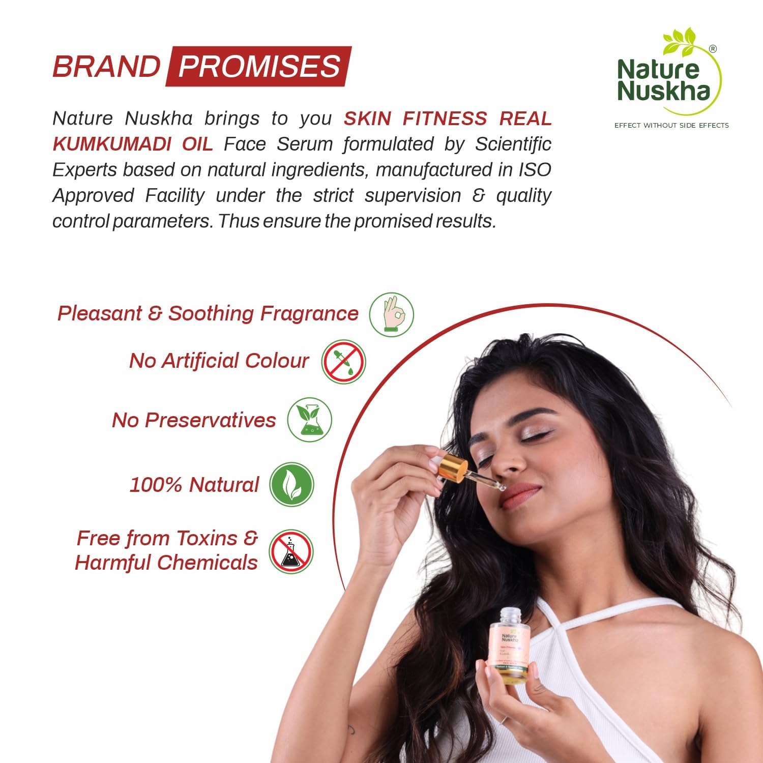 Real Kumkumadi Oil | Dermatologically Tested Face Serum for Glowing Skin, Dark Spots & Pigmentation | Enriched with Kumkumadi Tailam, Almond Oil & Vitamin E