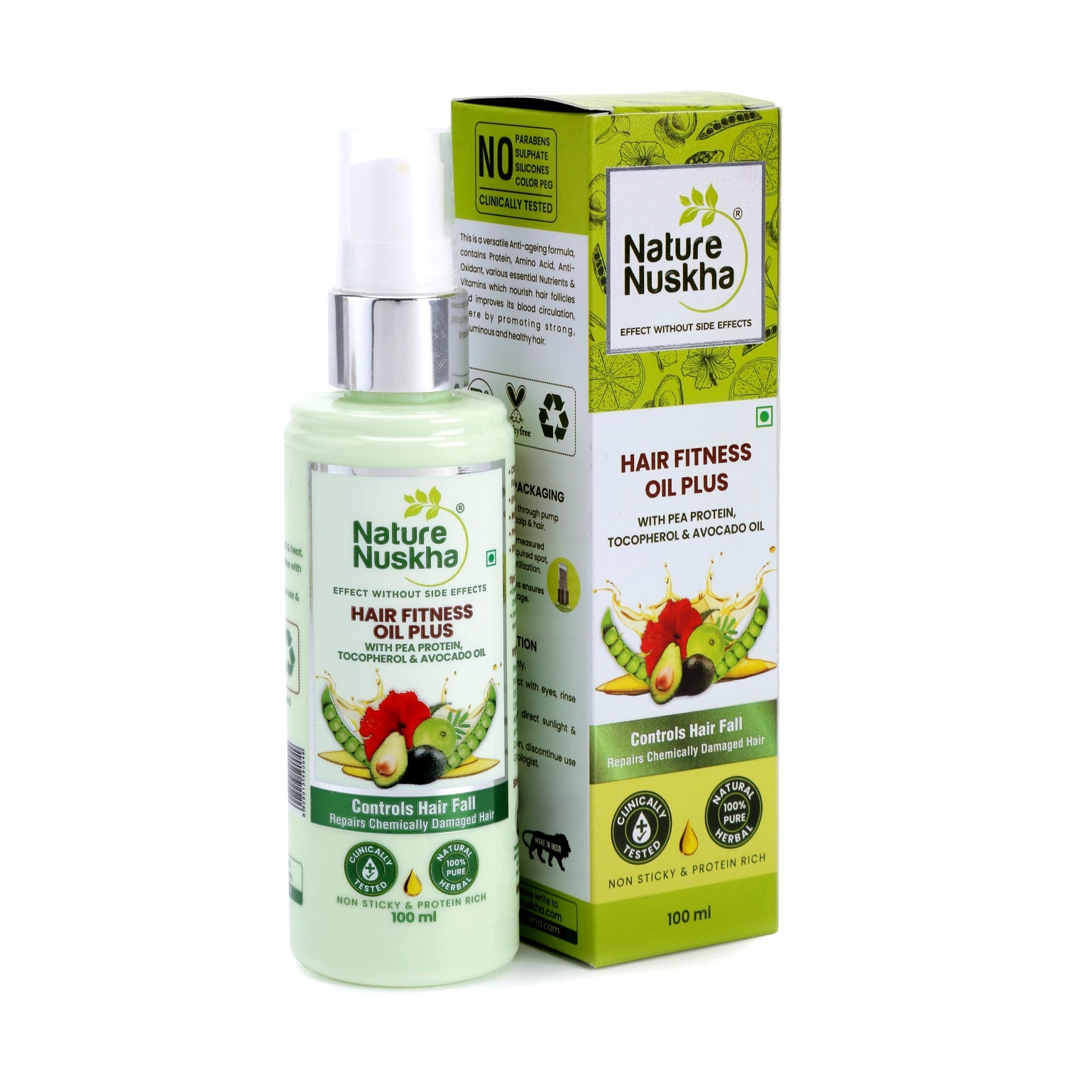 Oil Plus-Non-Sticky Protein Rich Hair Oil with 13 Herbal Oils, Minerals & Vitamins/For strong roots & Hair Growth