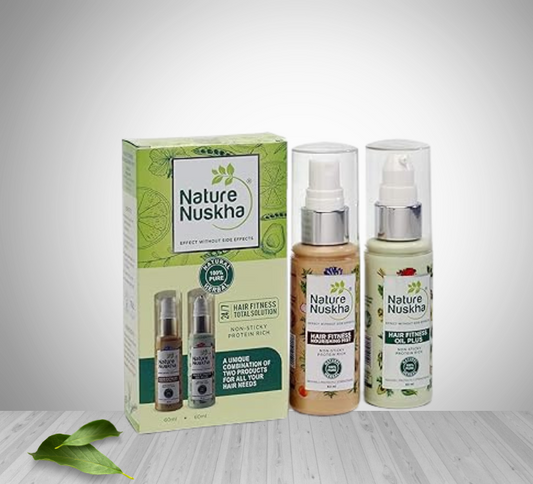 Nature Nuskha Combo Hair Care Kit for Hair Fall Control | Hair Oil 100ml + Nourishing Mist 100ml | Anti Dandruff Combo Pack with Pea Protein, Onion, Bhrinraj & Avocado Oil Extract