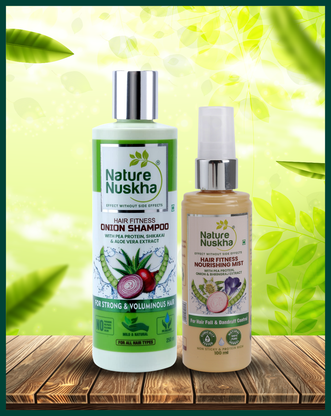 Onion shampoo and nourishing mist