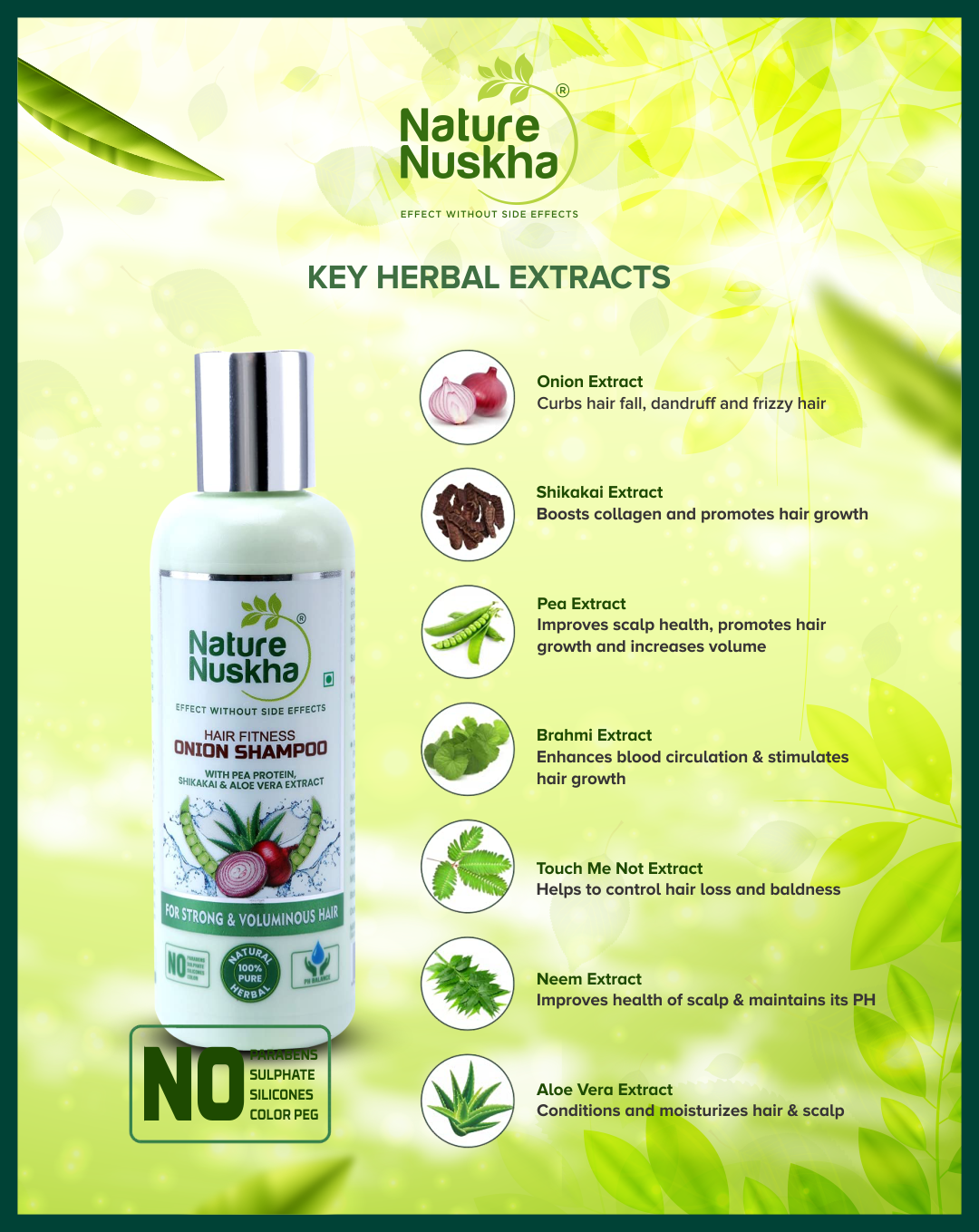 Onion shampoo by nature nuskha