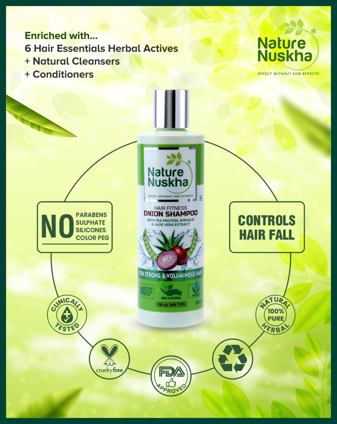 Hair Fall Control solution by nature nuskha
